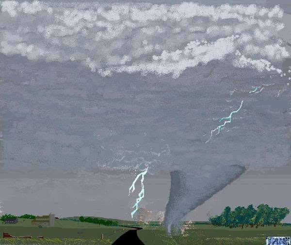 A painting by Tankuss's father, made in Windows 98 Paint